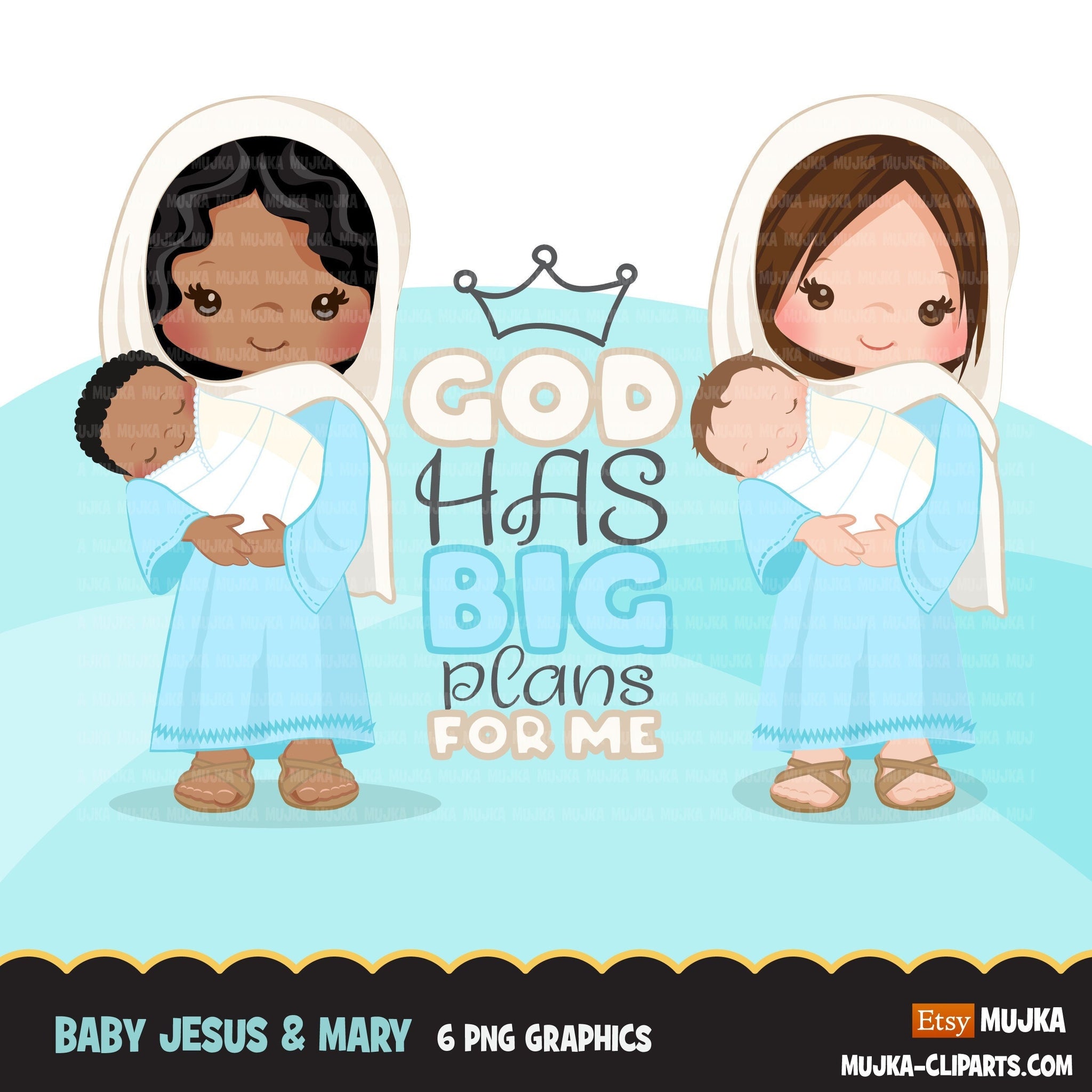 Nativity clipart, baby Jesus clipart, baby Jesus & Mary, Bible Graphics, Christian clipart, religious clipart, Christmas Clipart, Jesus png