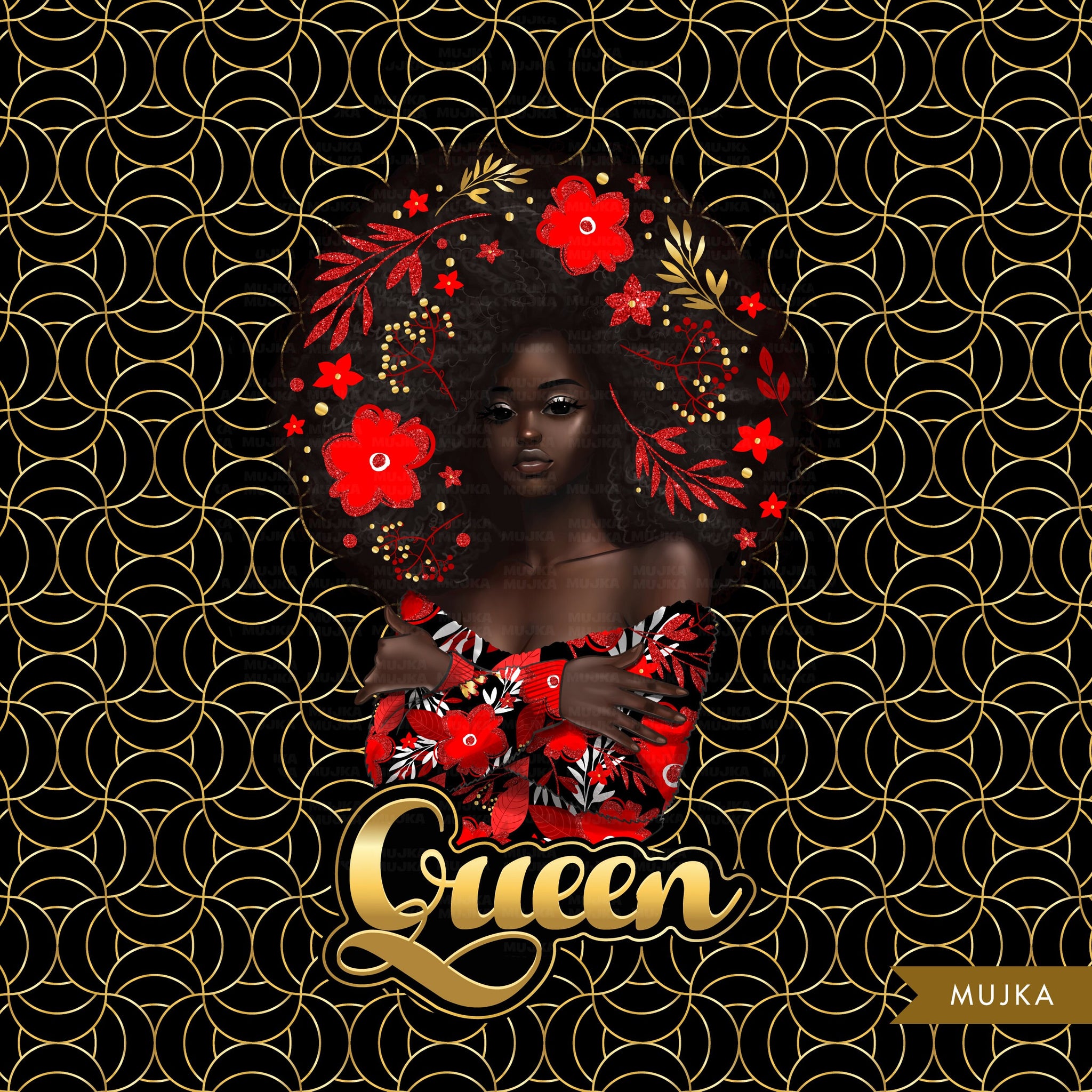 Black woman png, black queen png, fashion clipart, black woman clipart, Christmas png, new year png, sublimation designs, planner png, pod