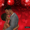 Valentine couple png, love png, African American couple Clipart, black woman png, valentines day sublimation design, planner dolls png