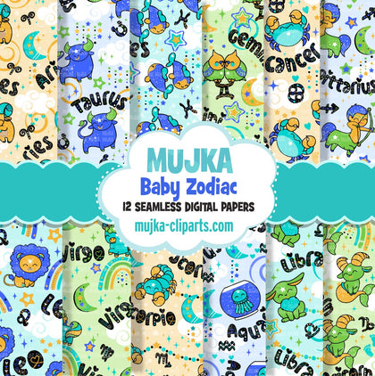 Digital Paper For Baby Boy