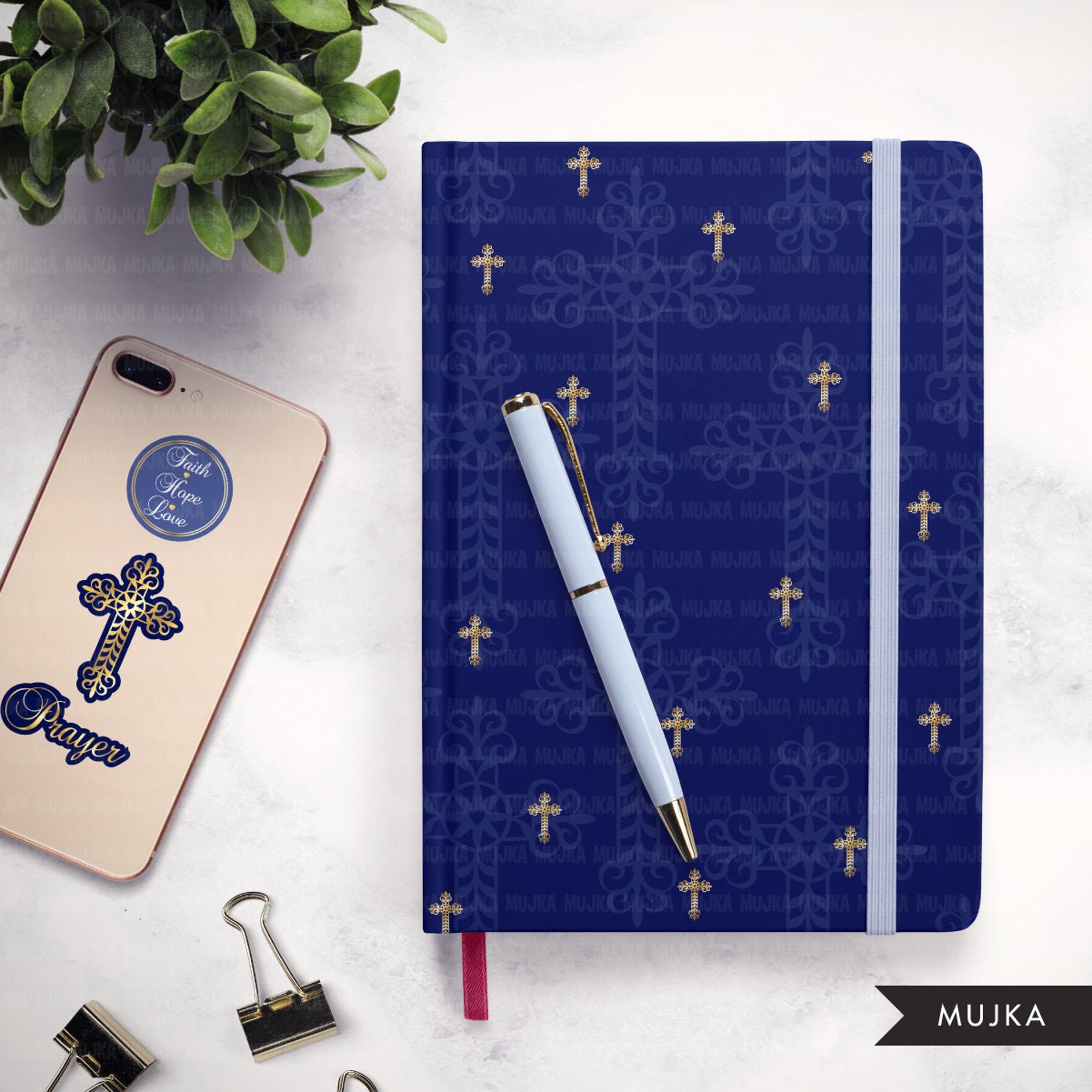 Religious stickers, religious digital paper, religious bundle, Easter ...