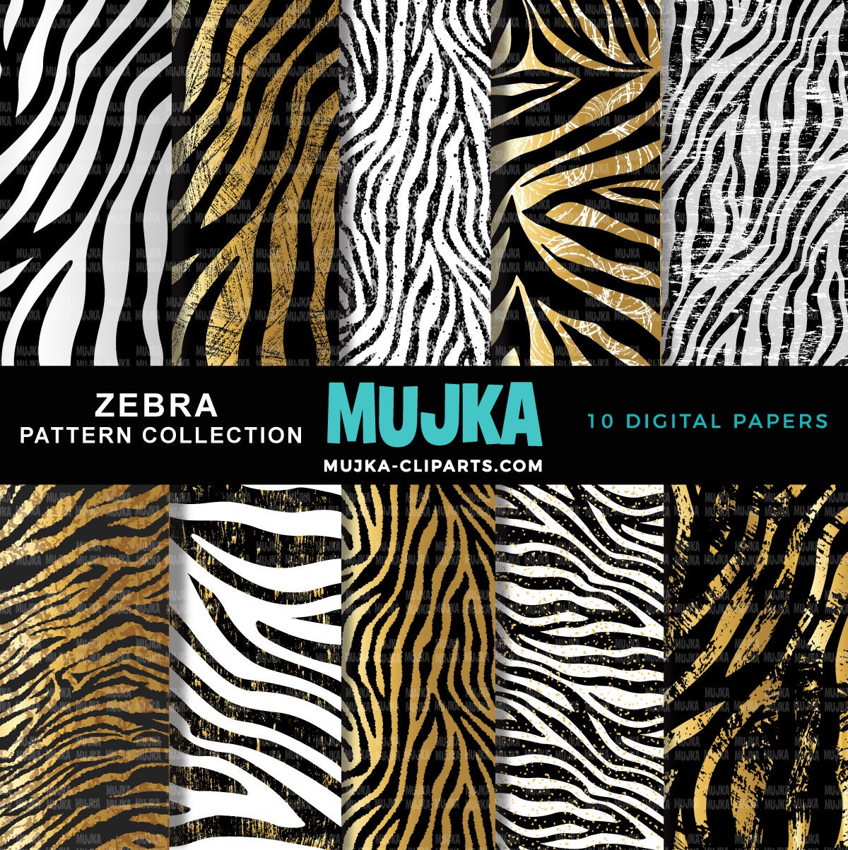 Zebra digital papers, zebra seamless pattern, sublimation designs, digital papers, animal print papers, geometric patterns, scrapbook papers