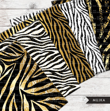 Zebra digital papers, zebra seamless pattern, sublimation designs, digital papers, animal print papers, geometric patterns, scrapbook papers