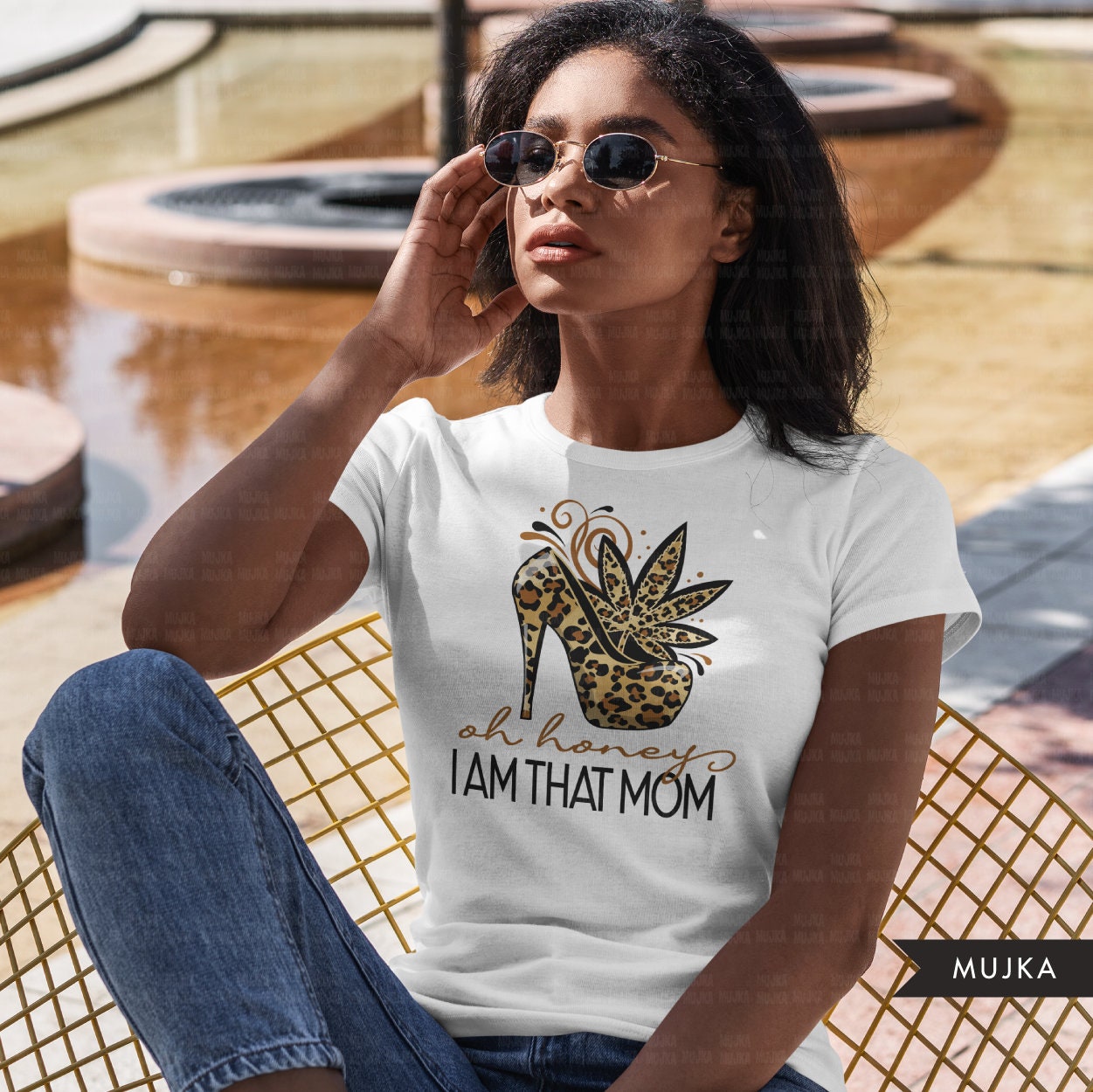 Mom png, oh honey i am that mom, Leopard Mom png, mom gifts, mom sublimation designs, high heels png, mom shirt, mothers day, mom gift, cannabis leaf png