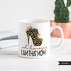 Mom png, oh honey i am that mom, Leopard Mom png, mothers day, mom sublimation designs, high heels png, mom shirt, mom gift, leopard flower