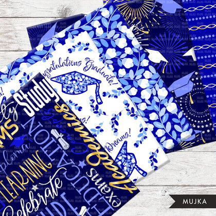 Graduation digital papers, school patterns, graduates patterns, seamless pattern, geometric patterns, school background, graduation png