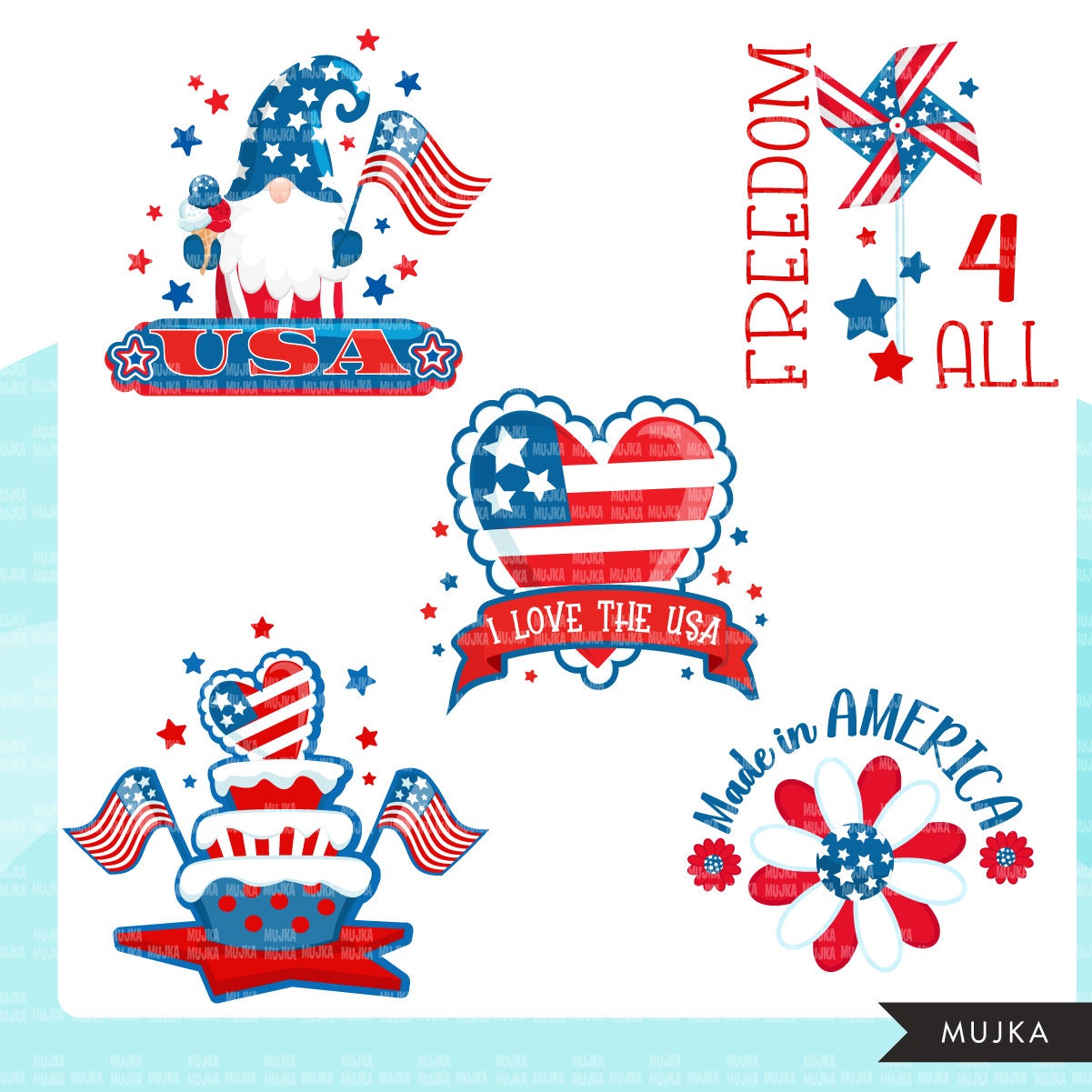 Free Printable 4th Of July Stickers Free Printable 4th Of July Stickers
