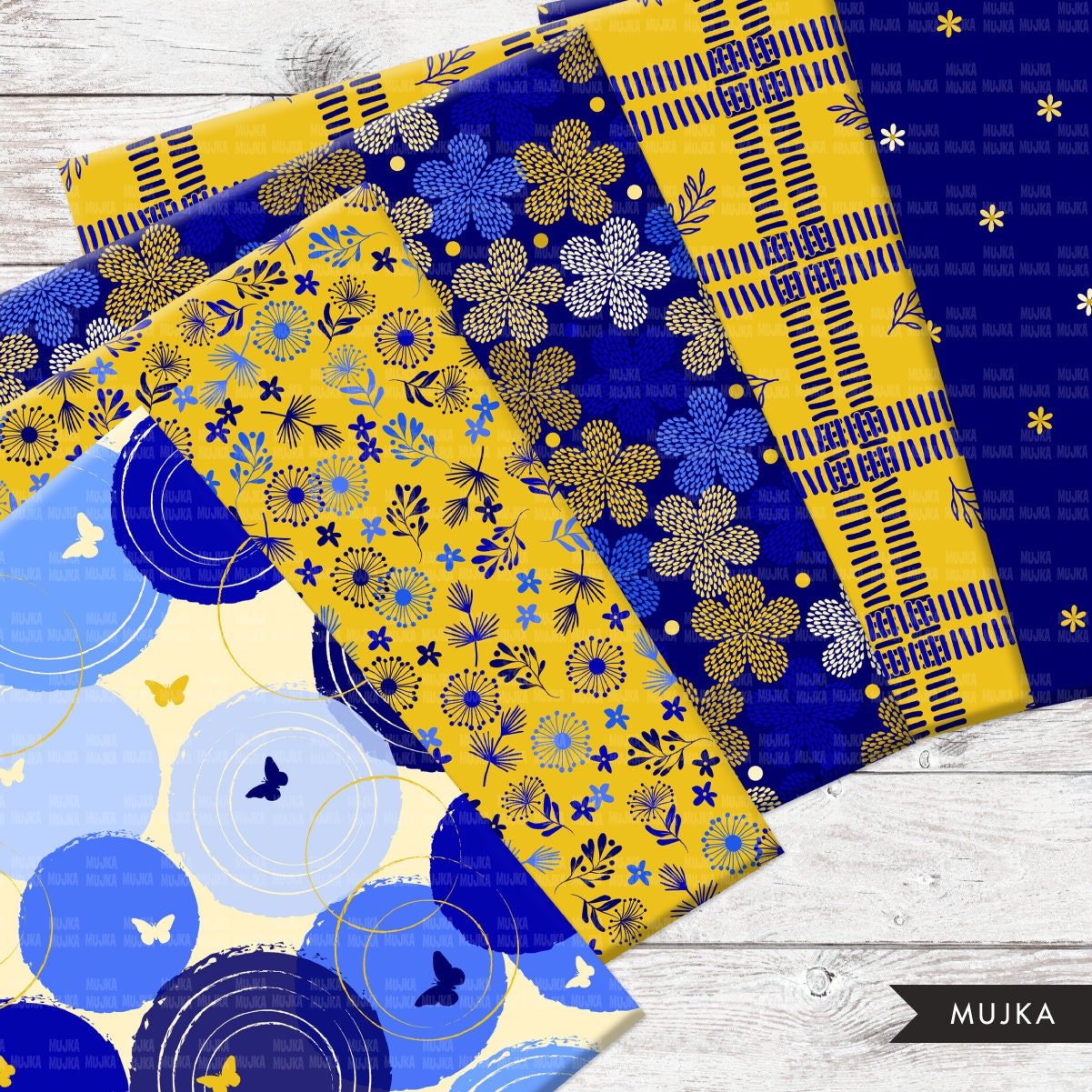Royal Blue & gold Sorority digital papers, blue seamless patterns, seamless patterns, sublimation designs, digital papers, floral papers, summer