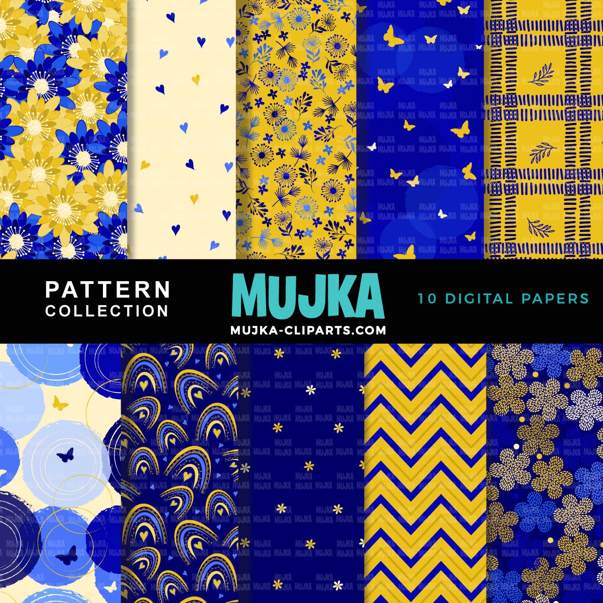 Royal Blue & gold Sorority digital papers, blue seamless patterns, seamless patterns, sublimation designs, digital papers, floral papers, summer