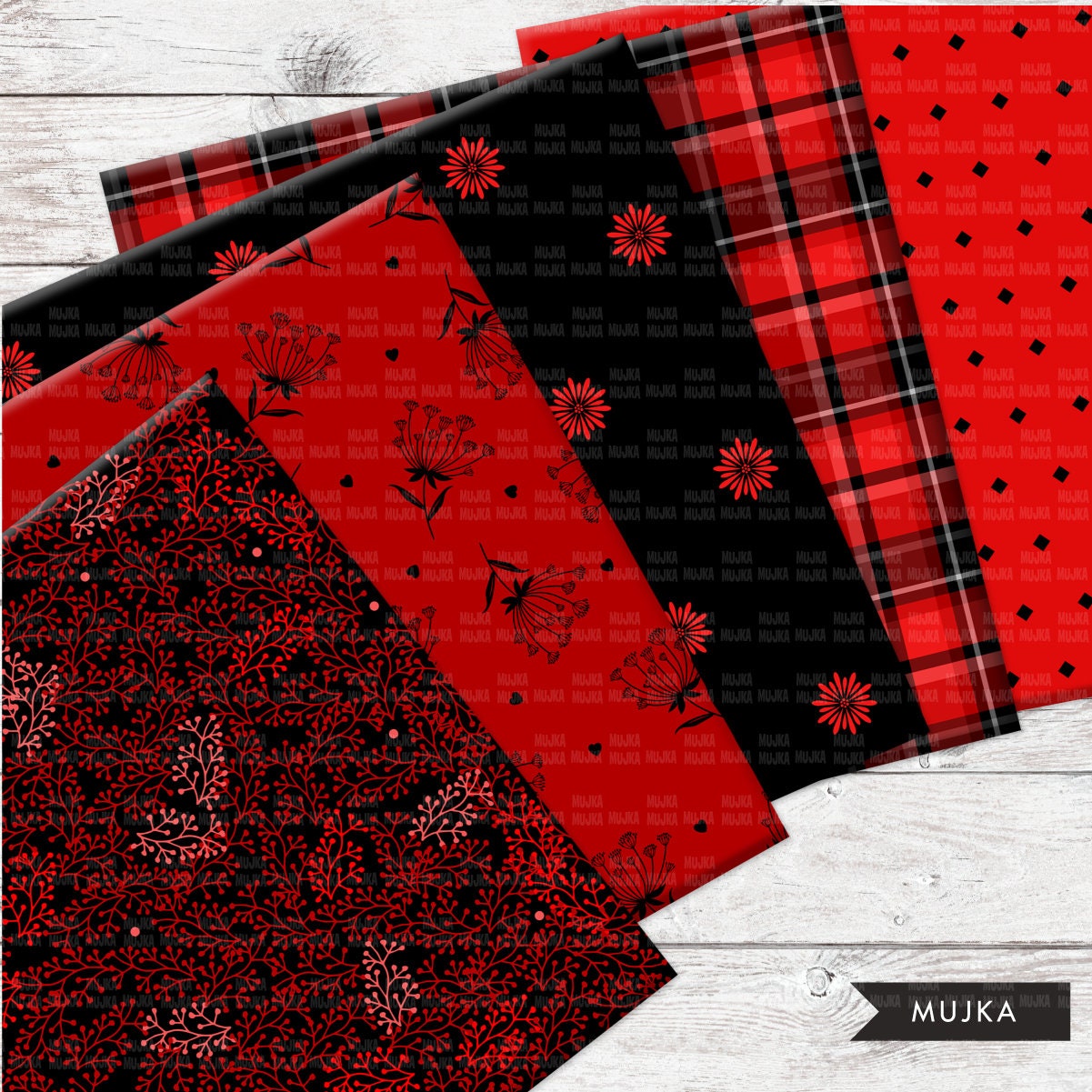Black And Red Designs Patterns