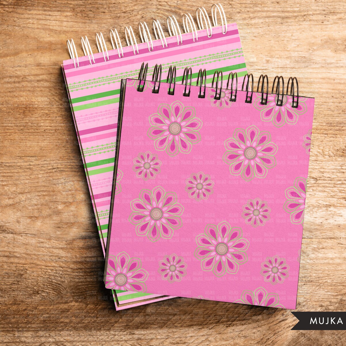Pink & Green Sorority digital papers, pink seamless summer patterns, s –  MUJKA CLIPARTS