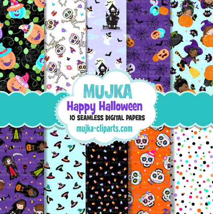 Halloween Digital Paper, Halloween digital download, Halloween sublimation designs, Halloween scrapbook papers, Halloween digital backdrop