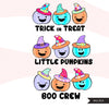 Cute Halloween clipart, pink halloween png, baby pumpkin sublimation designs, boo crew png, trick or treat png, halloween png, cute pumpkins