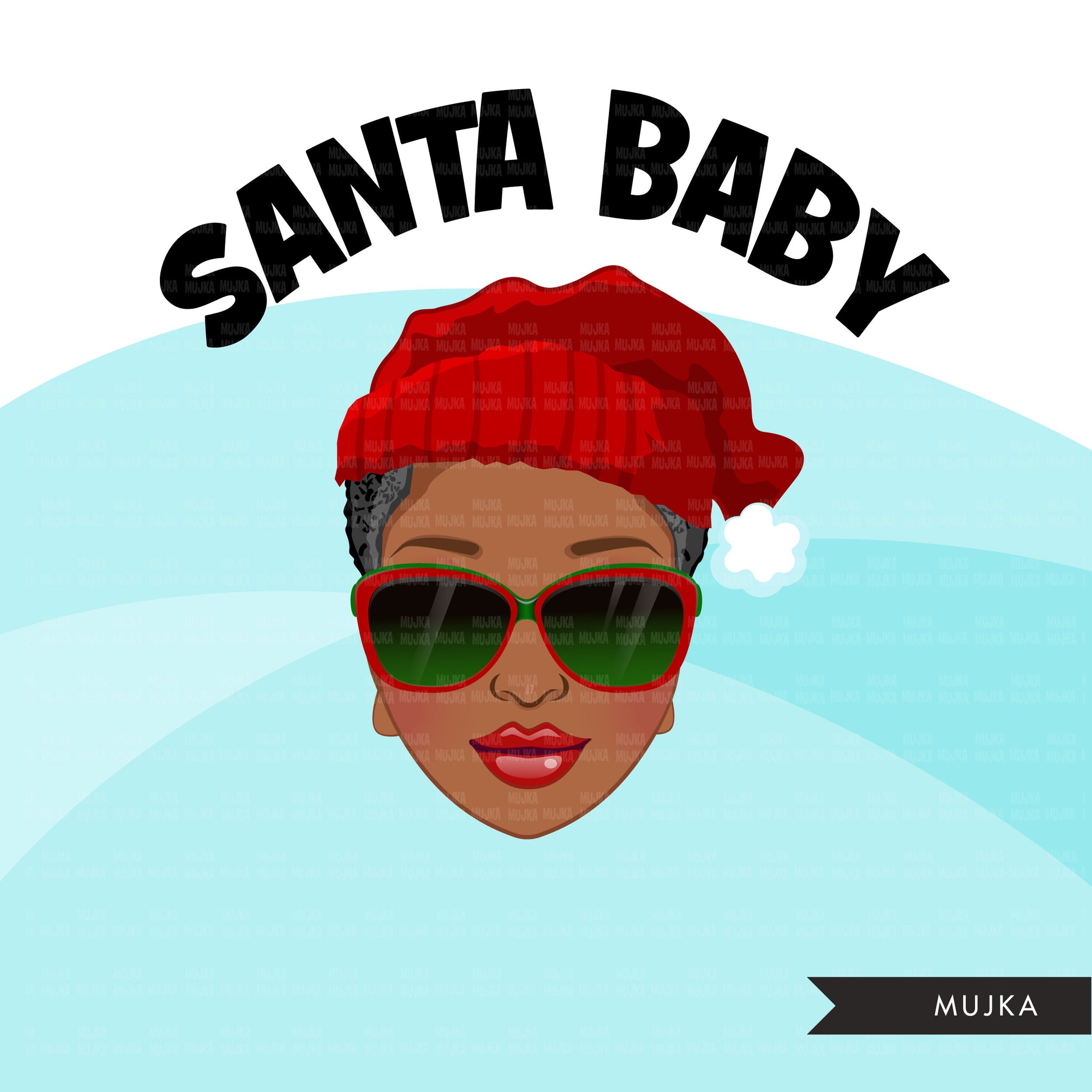 Black Santa Baby PNG, Santa Bundle, Santa ladies Bundle, Christmas clipart, Christmas Bundle, Woman png, Noel graphics, sublimation designs