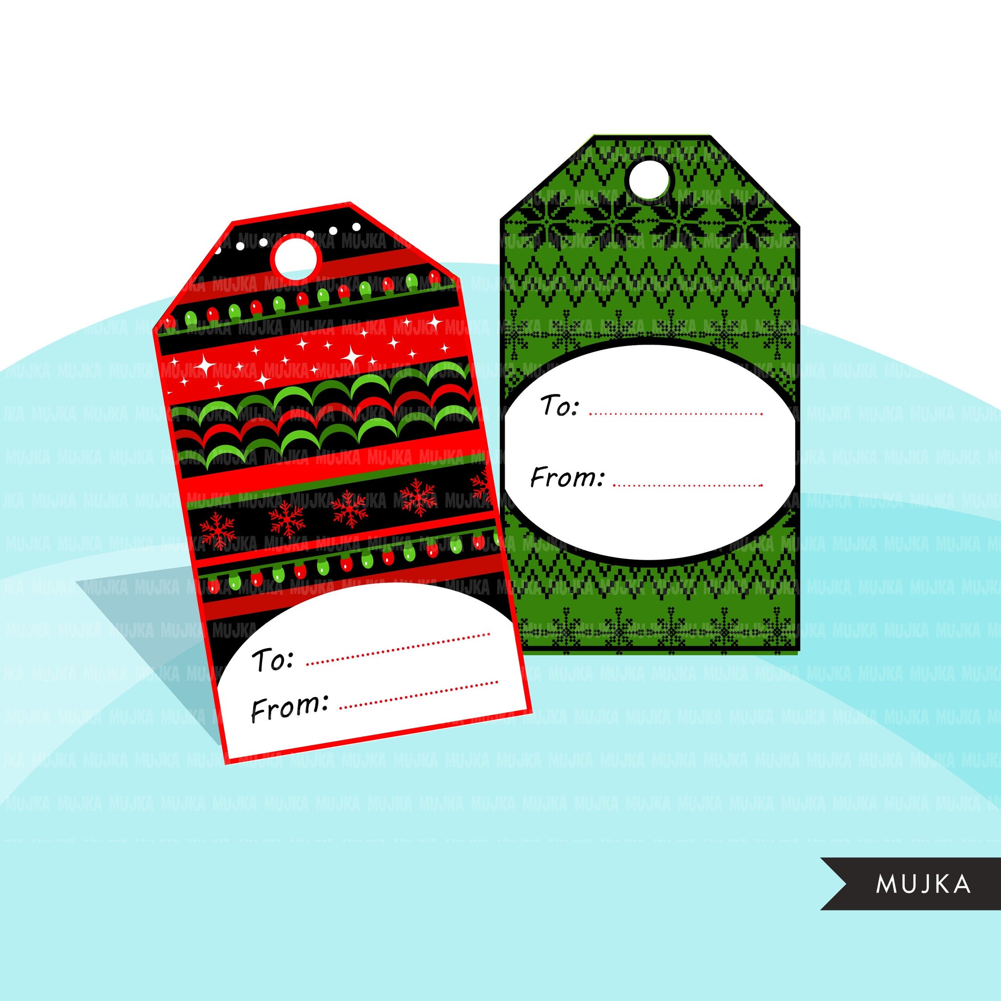 Christmas tags, printable Christmas gift tags, digital gift tags, sant – MUJKA CLIPARTS Christmas tags, printable Christmas gift tags, digital gift tags, sant – MUJKA CLIPARTS
