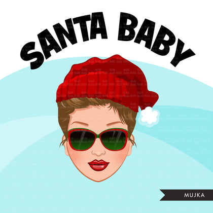 Santa Baby PNG, Santa Bundle, Santa ladies Bundle, Christmas clipart, Christmas Bundle, Woman png, Noel graphics, sublimation designs