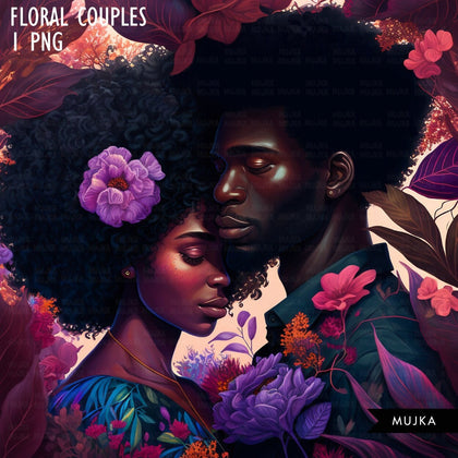 Black couple art, Cute valentine sublimation designs, black couple PNG, bride and groom, Valentines day couple designs, commercial use PNG