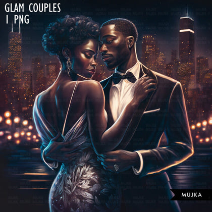 Black couple art, valentine sublimation designs, Black man & woman PNG, Anniversary Gifts, Valentines day couple designs, commercial use PNG