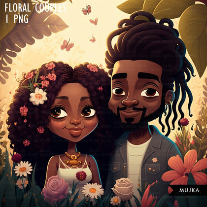 Black couple art, Cute valentine sublimation designs, black couple PNG, bride and groom, Valentines day couple designs, commercial use PNG