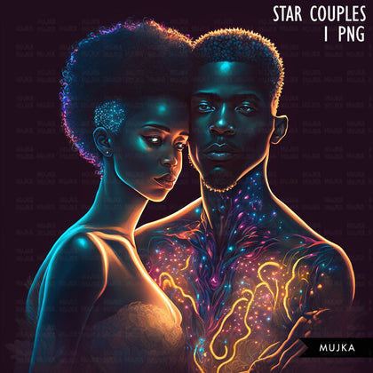 Black couple art, valentine sublimation designs, Black man & woman PNG, Anniversary Gifts, Valentines day couple designs, commercial use PNG