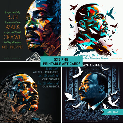 Black History PNG, MLK Png, MLK art, Black History Card, Black History wall art, sublimation design, Martin Luther King Jr posters, Mlk card