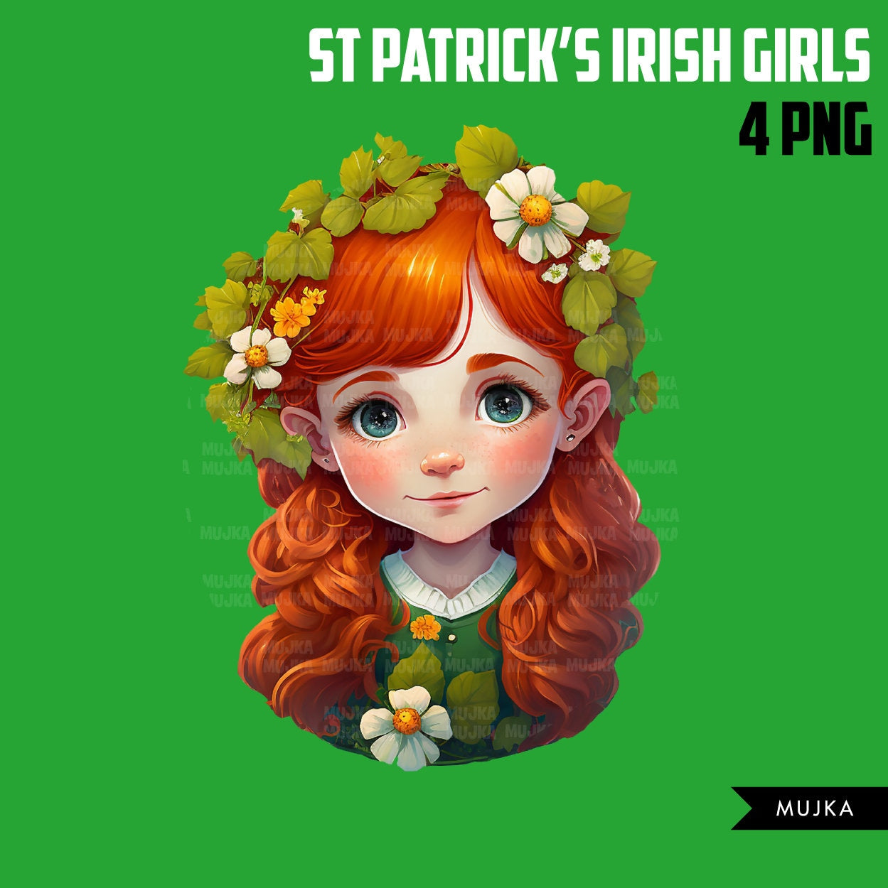 St Patricks Day art, Irish art, irish girls png, St Patricks Day Png, Cute girls graphics, red head girls png, St Patricks Day clipart