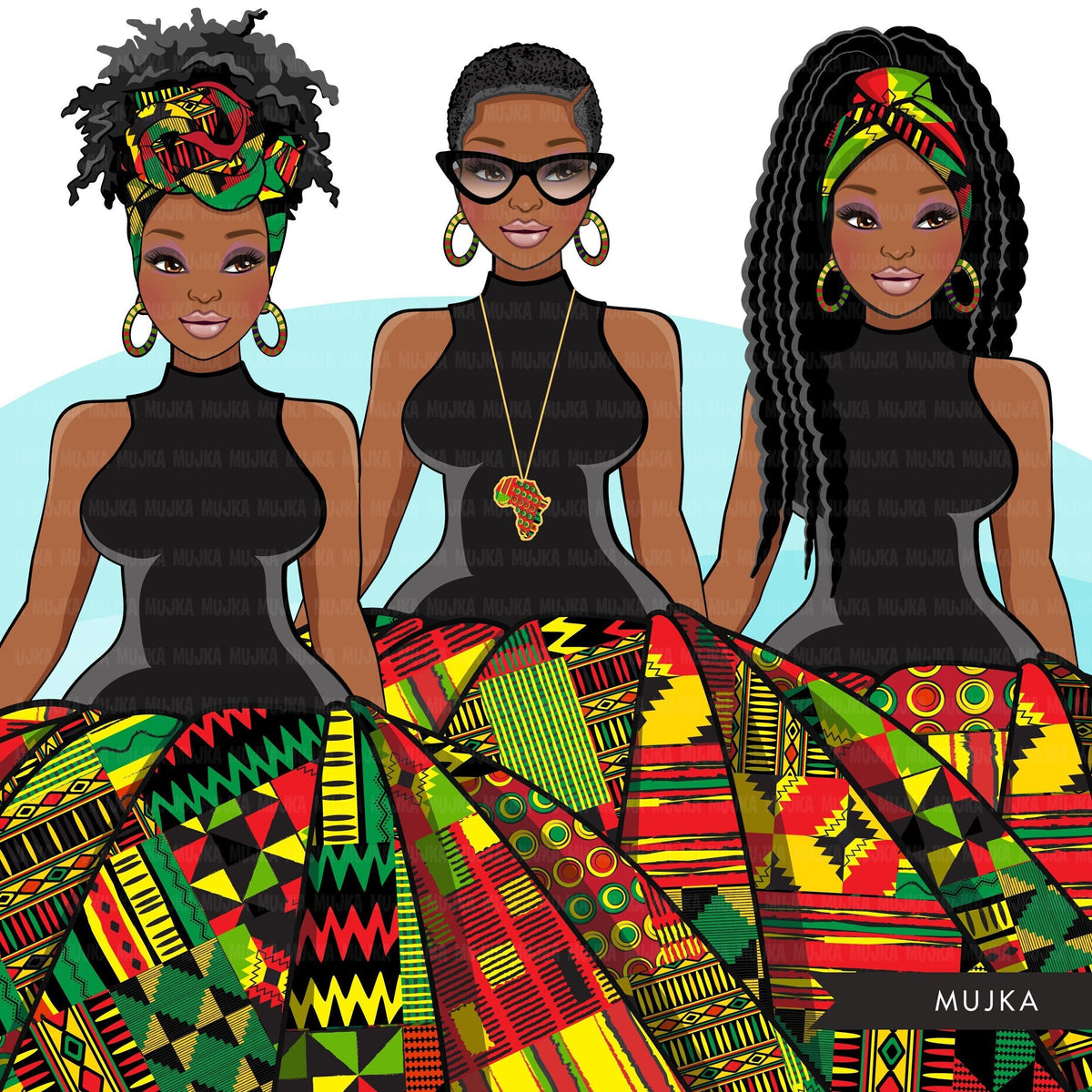 Black History png, African woman png, Black woman png, Kente dress png ...