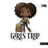 Girls trip, black girls travel png, passport png, vacation png, black diva png, girls trip clipart, travelling png, holiday png