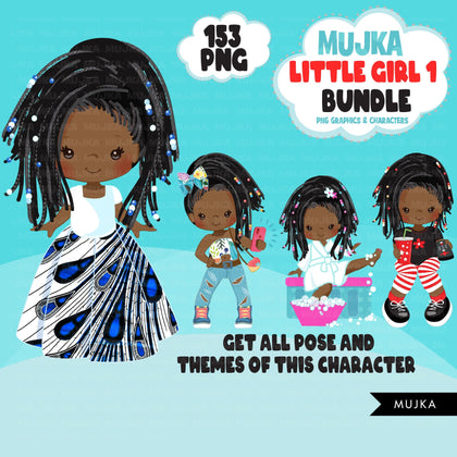 Ladybug Clipart, little girl spring – MUJKA CLIPARTS