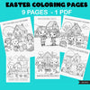 Easter Coloring Pages, Easter Activity for kids, Spring Coloring Pages, Scavenger Hunt Coloring Book, Printable Coloring Pages, PDF sheets