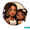 Mothers Day Png, Mother's Day art, Latina Mother and daughter clipart, family png, mom sublimation designs, mom stickers, Latin American
