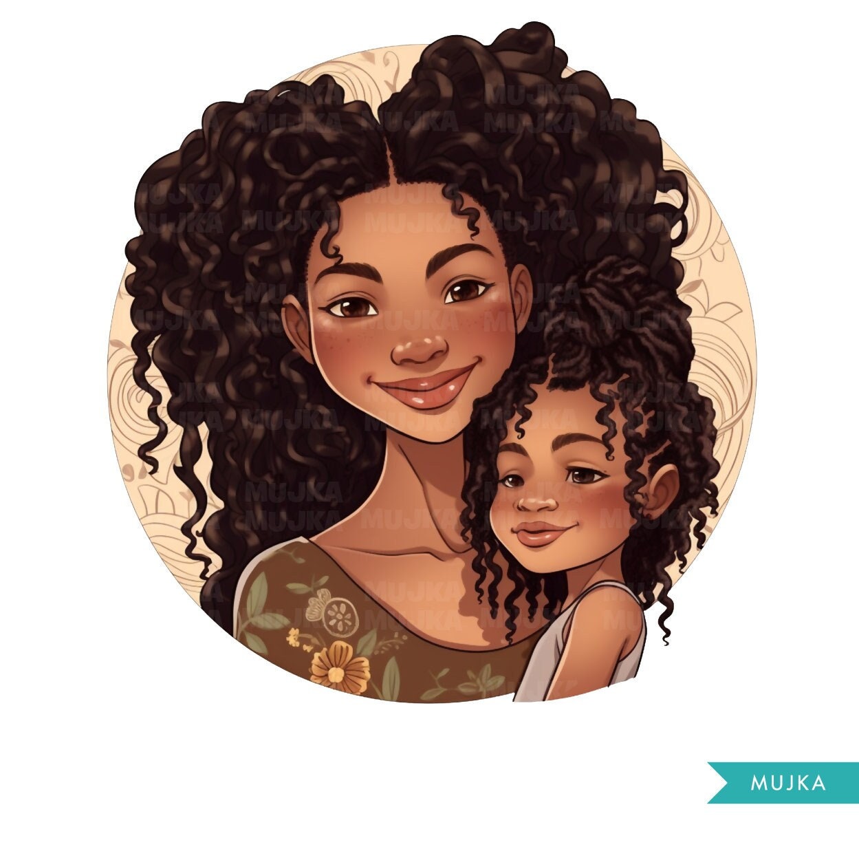 African American Mother And Daughter Clipart Black Mom And Daughter,