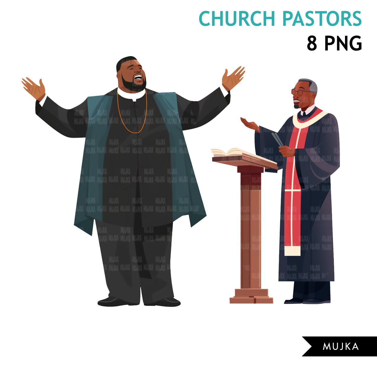 black preacher clipart