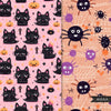 Cute Halloween Digital papers, Cute seamless patterns, Halloween printable pattern, digital background, cute ghosts background, black cats