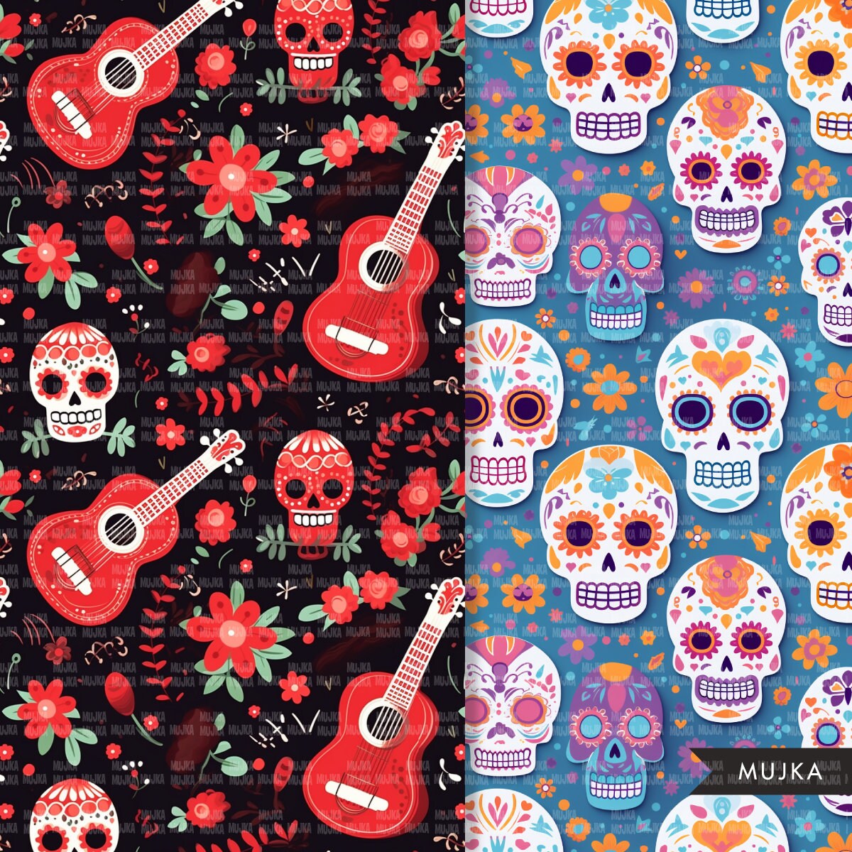 Sugar Skull Printable Pattern