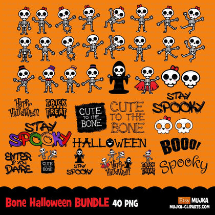 Skeleton Png Bundle, Halloween bundle, sugar skull family sublimation designs, digital download, Halloween clipart, trick or treat png, boo