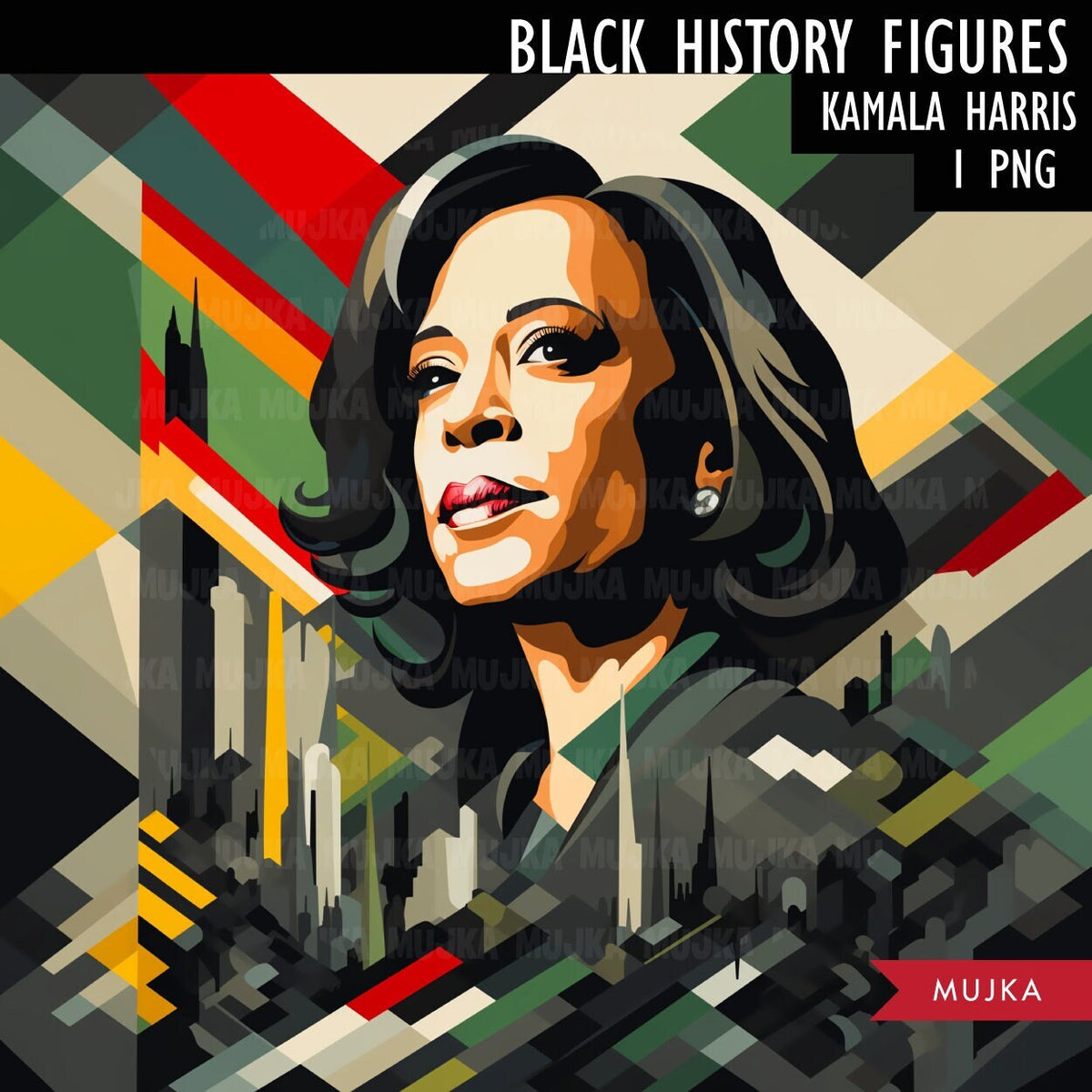 Black History PNG, Kamala Harris Poster, Black History Cards, Printabl ...