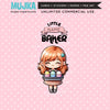 Cupcake Baking PNG Clipart Bundle, Little girl Sublimation designs, Chibi Art Digital download, planner stickers, baking party graphics