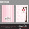 Valentine Clipart and Invitation Bundle with Cute Characters