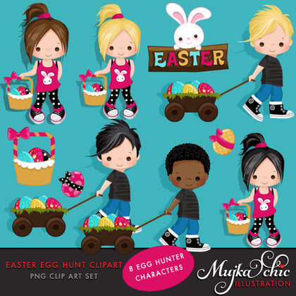 Easter Egg Hunt Clipart