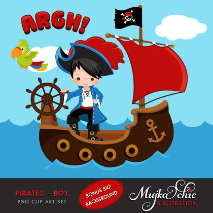 Pirate boy clipart