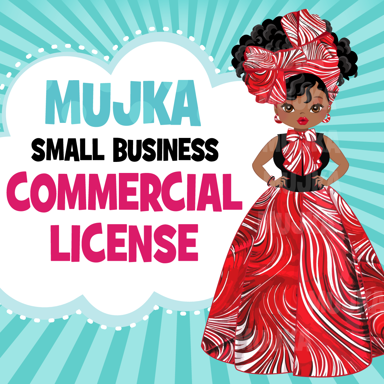 Commercial License for Mujka Chic Digital Download Products