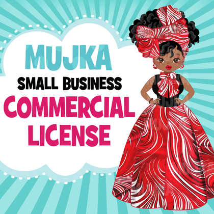 Licencia comercial para productos de descarga digital Mujka Chic