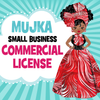Licencia comercial para productos de descarga digital Mujka Chic
